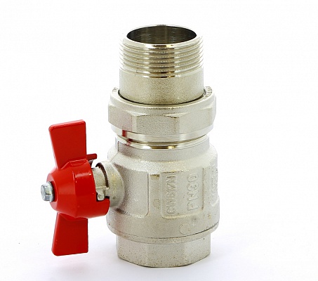 Кран шаровой 1 1/4"ВН с американкой, ручка бабочка ITAP Ideal 098 11/4'