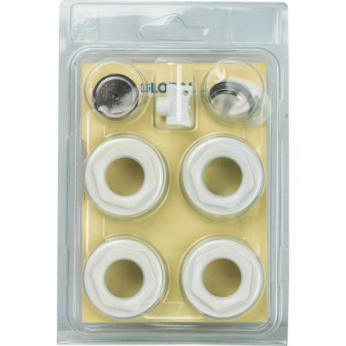 Присоединительный набор для радиатора Global 1/2" белый