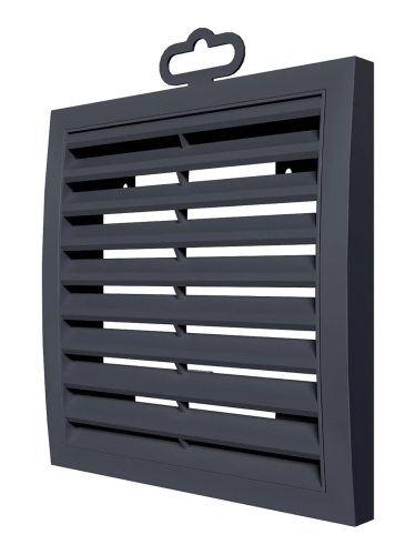 1515РРН сер, Решетка наружная ASA вентиляционная вытяжная 150х150, серая
