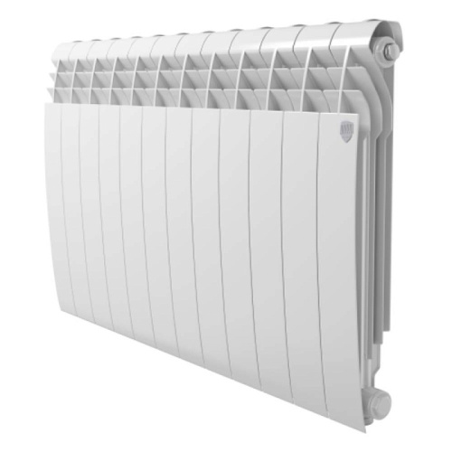 Алюминиевый радиатор Royal Thermo BILINER A 500 - 12 секций, боковое, белый