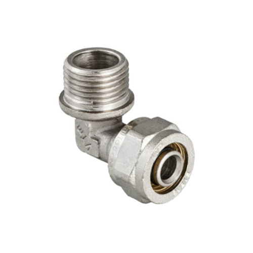 Угольник с резьбой обжим Valtec 16х1/2"Н металлопластик VTm.353.N.001604