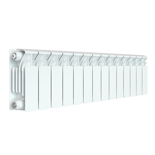 Биметаллический радиатор Rifar Base 200 - 14 секций, боковое, белый