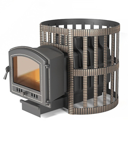 Чугунная печь для бани Везувий Легенда Ретро 24 Ковка (224)