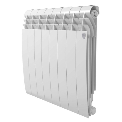 Алюминиевый радиатор Royal Thermo BILINER A 500 - 8 секций, боковое, белый