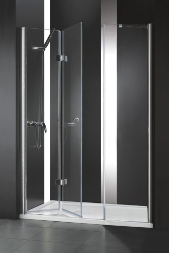 Душевая дверь в нишу Cezares ELENA-W-BS-13-40+40/40-C-Cr