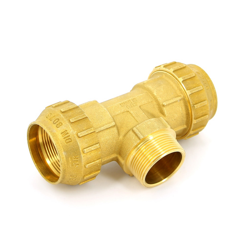 Тройник с резьбой Tiemme 25x3/4"Нx25 латунь для ПНД 3400069