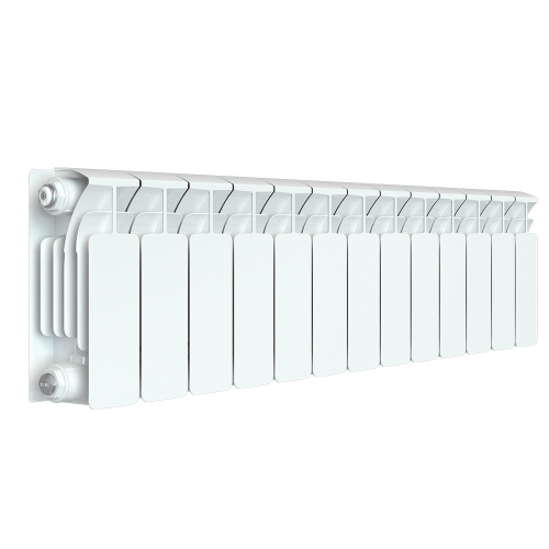 Биметаллический радиатор Rifar Base 200 - 13 секций, боковое, белый