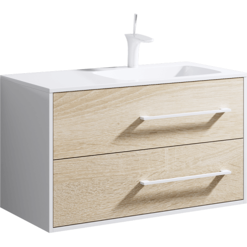 Тумба с умывальником AQWELLA Miami  92 Дуб сонома Mai.01.09/R