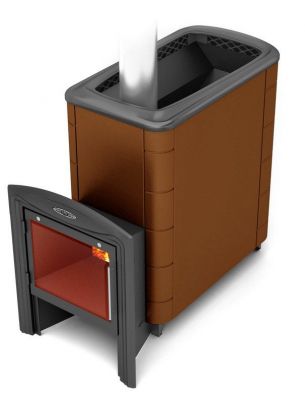 Банная печь Тунгуска XXL 2013 Inox Витра терракота