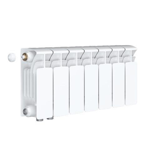 Биметаллический радиатор Rifar Base 200 Ventil VL - 7 секций, нижнее слева, белый