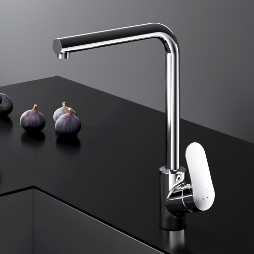 Смеситель для кухни AM.PM Like L-образный излив, хром