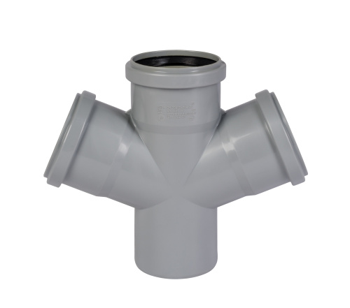 Крестовина 75x67° одноплоскостная HTDA Ostendorf внутренняя канализация