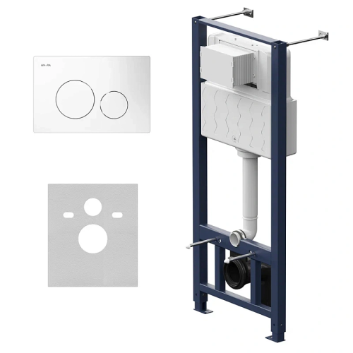 Инсталляция для унитаза Am.Pm Pro I012704.9001 с пневмоклавишей Pro L белый глянец