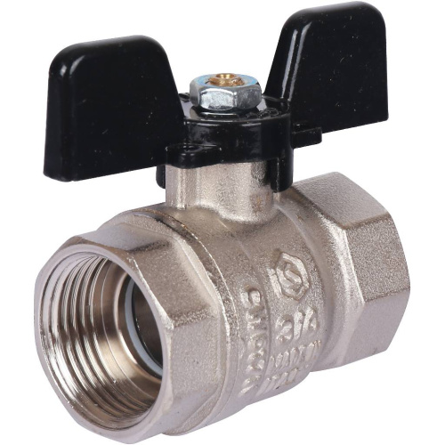 Кран шаровой 3/4"ВВ стандарт, ручка бабочка Stout SVB-0012-000020