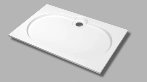 Экран поддон 120x80 Cezares TRAY-S-AH-120/80-SCR-GR серый из литой мрамора