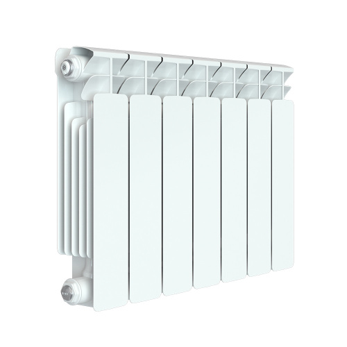 Биметаллический радиатор Rifar Base 350 - 7 секций, боковое, белый