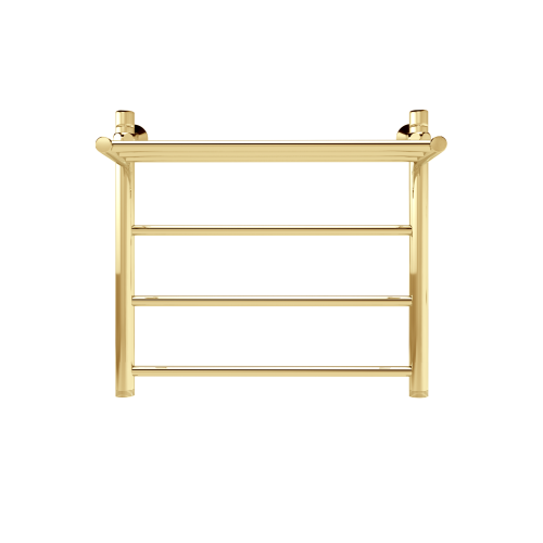 Полотенцесушитель Indigo Line с полочкой 532x600, золотой
