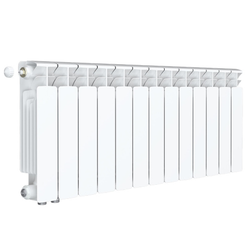 Биметаллический радиатор Rifar Base 350 Ventil VL - 13 секций, нижнее слева, белый