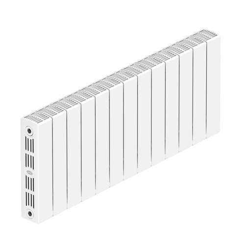 Биметаллический радиатор Rifar SUPReMO 350 - 13 секций, боковое, белый
