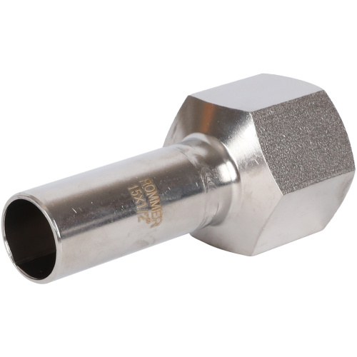 Вставка переходная НПр-ВР 15x1/2" пресс, нержавеющая сталь Rommer