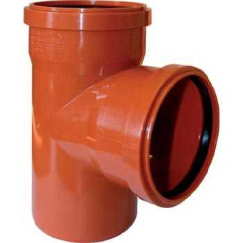 Тройник 500x315x87° прямой, НПВХ Хемкор наружная канализация