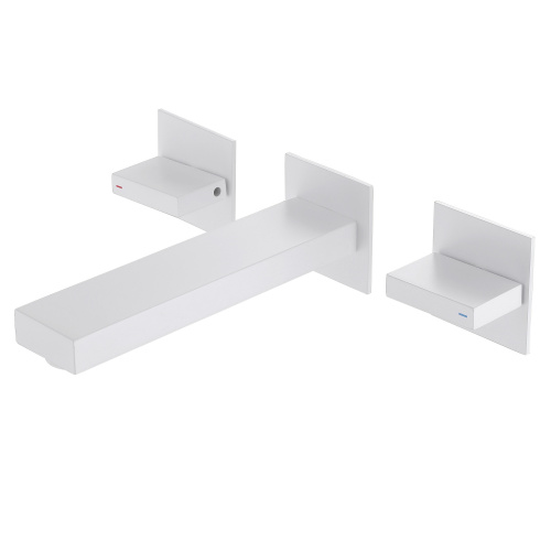 Смеситель для раковины ABBER Daheim AF82122W скрытого монтажа, белый матовый