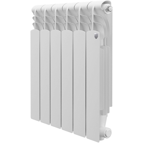 Алюминиевый радиатор Royal Thermo REVOLUTION A 500 - 6 секций, боковое, белый