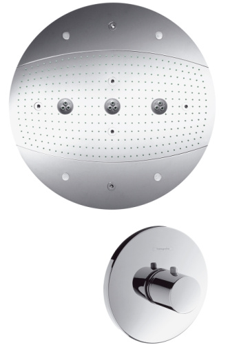 Верхний душ Hansgrohe Raidance Rainmaker 28404000 с подсветкой