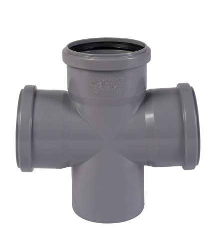 Крестовина 90x87° одноплоскостная HTDA Ostendorf внутренняя канализация