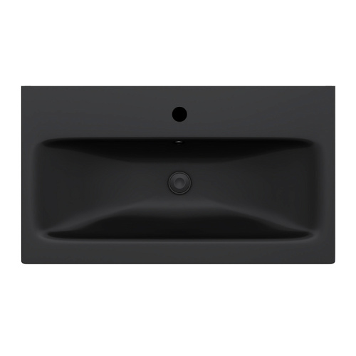 Раковина мебельная 75 Am.Pm Gem M90WCC0752BM черный матовый, санфарфор