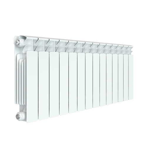 Биметаллический радиатор Rifar Base 350 - 14 секций, боковое, белый