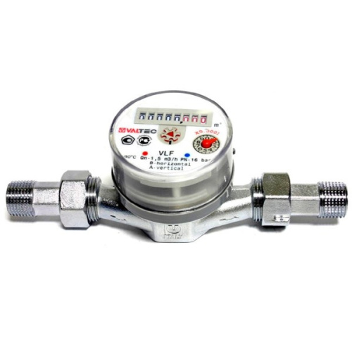Счетчик воды 1/2" универсальный Valtec VLF-15U