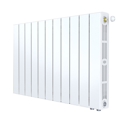 Биметаллический радиатор Rifar SUPReMO 500 Ventil VR - 11 секций, нижнее справа, белый