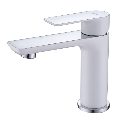 Смеситель для раковины ABBER Weiss Insel AF8010W белый-хром