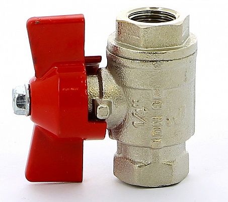 Кран шаровой 1/4"В ручка бабочка ITAP Ideal 092 1/4'