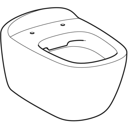 Подвесной унитаз Geberit Citterio, закрытая форма, Rimfree 500.510.01.1