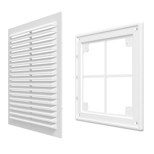 2525Р, Решетка ЭРА вентиляционная разъемная с сеткой 249х249