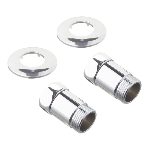 Подключение полотенцесушителя 1"Вx1"Н прямое, хром TeRma