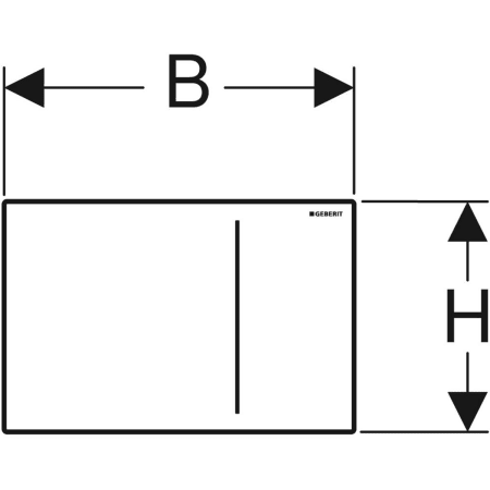 Смывная клавиша Geberit Sigma70, для двойного смыва, для смывного бачка скрытого монтажа Sigma 12 см 115.620.SI.1