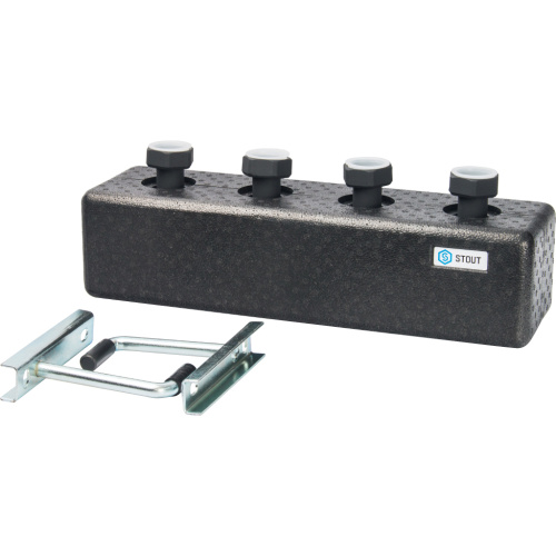 Стальной коллектор Stout DN20, контуры 2 вверх, в теплоизоляции