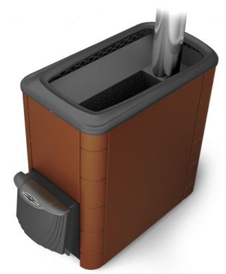 Банная печь Тунгуска XXL 2013 Inox ДА КТК терракота