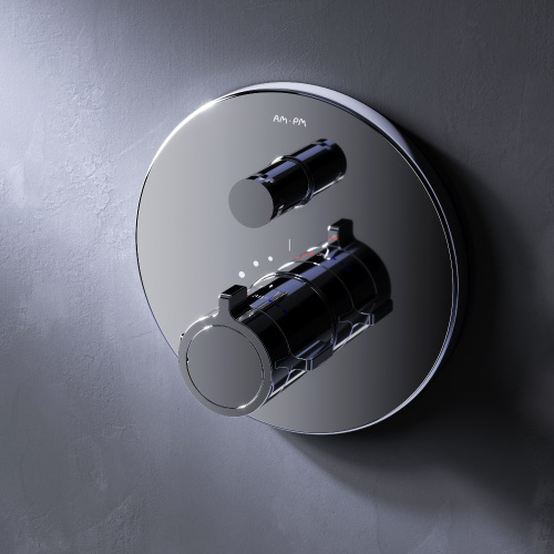 Смеситель встраиваемый Am.Pm X-Joy F85A45600 с термостатом, 2 потребителя, хром