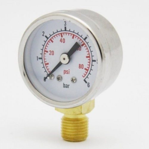 Манометр AQUARIO Pg-Ss40R корпус нержавеющая сталь