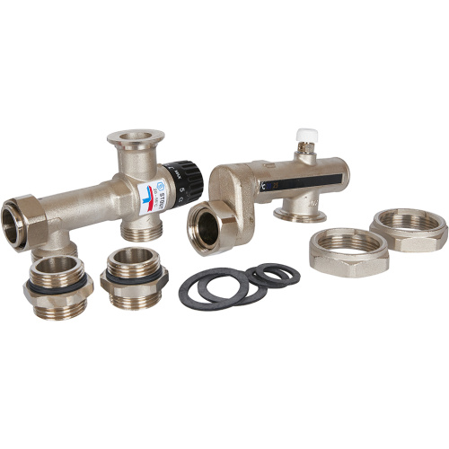 Насосно-смесительный узел Stout с 3-х ходовым смесительным клапаном 20-55 °C без насоса