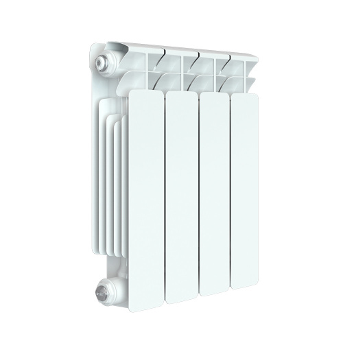 Биметаллический радиатор Rifar Base 350 - 4 секции, боковое, белый