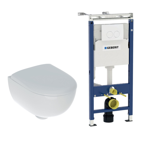 Инсталляция + подвесной унитаз Geberit