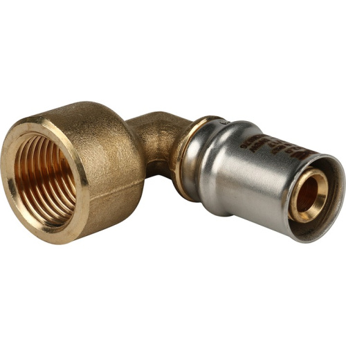 Угольник с резьбой пресс 16x1/2"В Stout металлопластик SFP-0010-001216