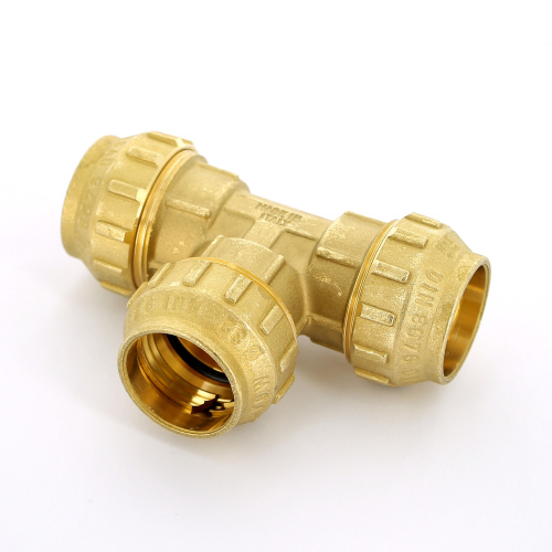 Тройник Tiemme 50x50x50 латунь для ПНД 3400055