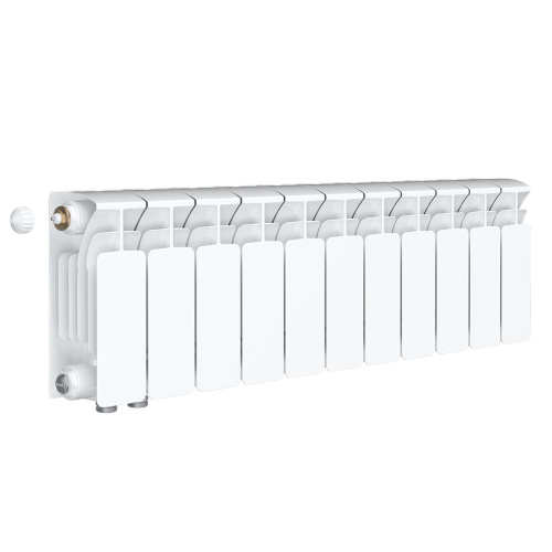 Биметаллический радиатор Rifar Base 200 Ventil VL - 11 секций, нижнее слева, белый