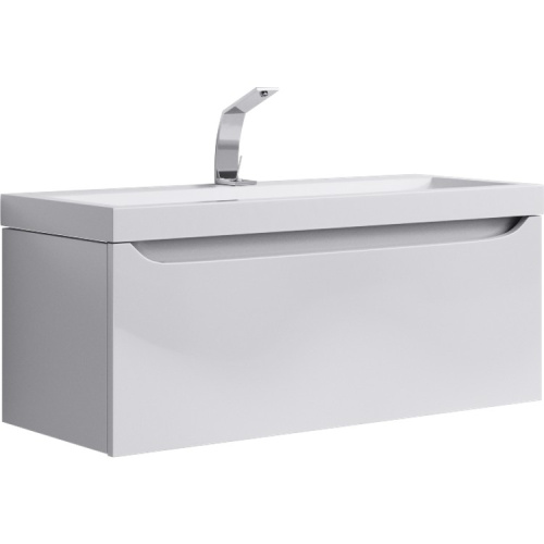 Тумба с умывальником AQWELLA Verona 100 Белый Ver.01.10/W